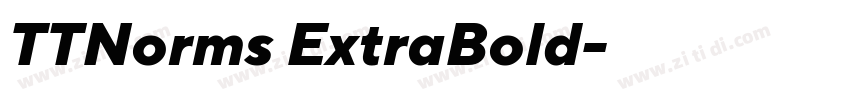 TTNorms ExtraBold字体转换